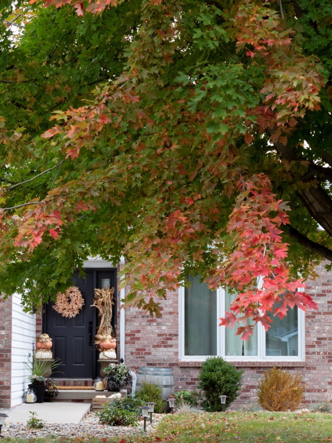 How To Decorate A Small Front Porch For Fall - Midwest Life and Style Blog