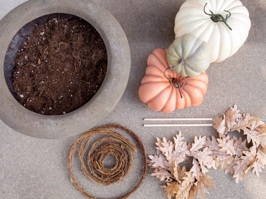 Stacked Pumpkin Topiary Supplies 