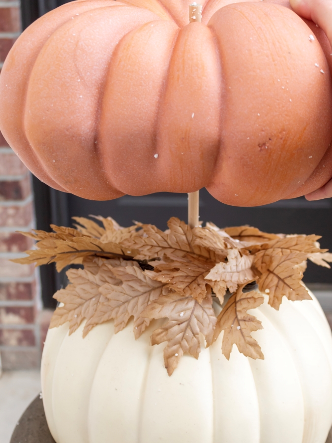 Stacking the Pumpkin - How To Make A Stacked Pumpkin Topiary