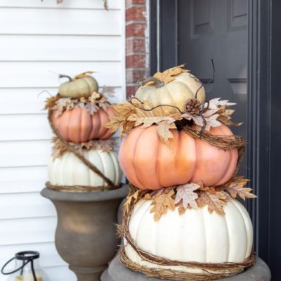 How to Make a Stacked Pumpkin Topiary