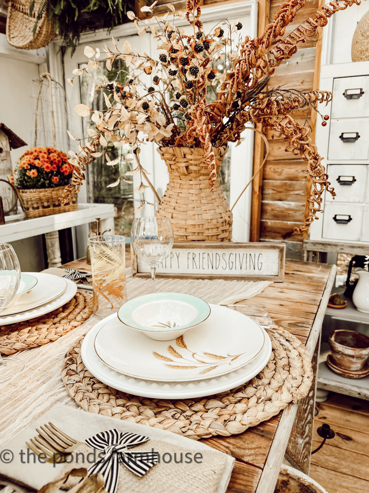 Friendsgiving Brunch Tablescape from The Ponds Farmhouse