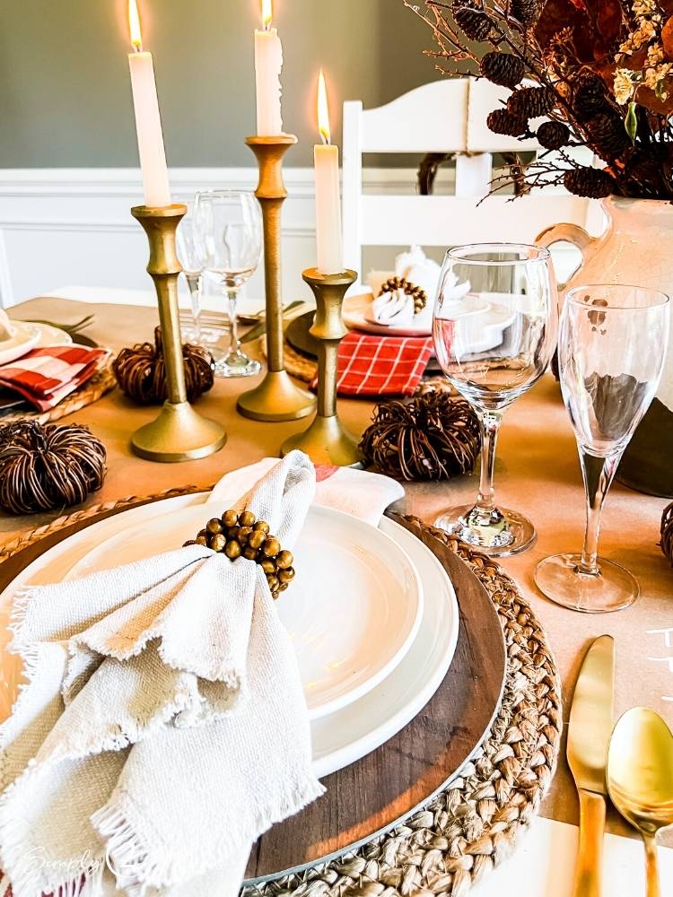 Friendsgiving Brunch Tablescape from Simply 2 Moms