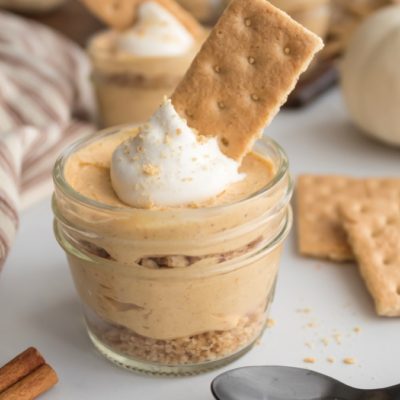 Easy No-Bake Pumpkin Cheesecake In A Jar