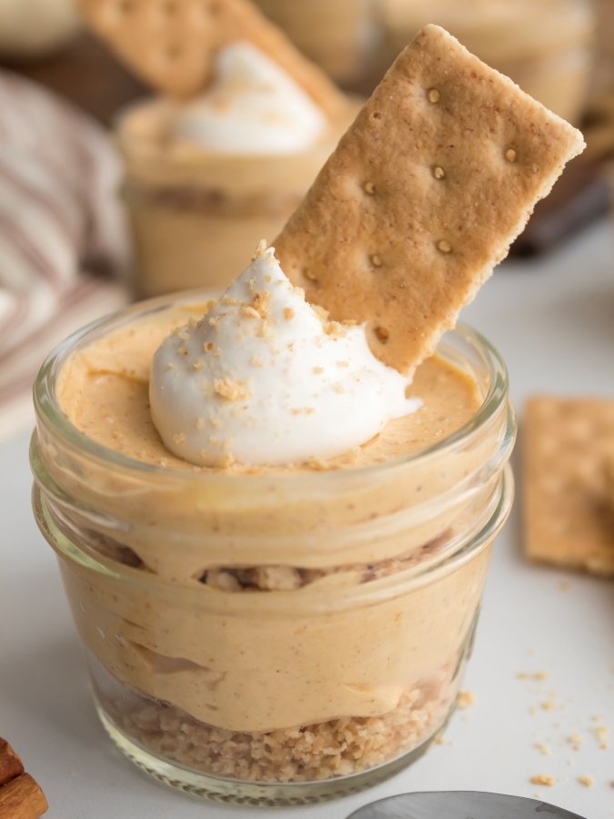 Easy No-Bake Pumpkin Cheesecake In a Jar - Midwest Life and Style Blog