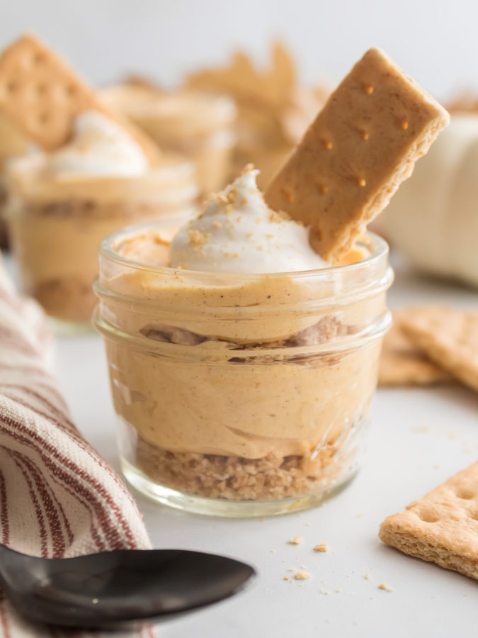 Easy No-Bake Pumpkin Cheesecake In a Jar - Midwest Life and Style Blog