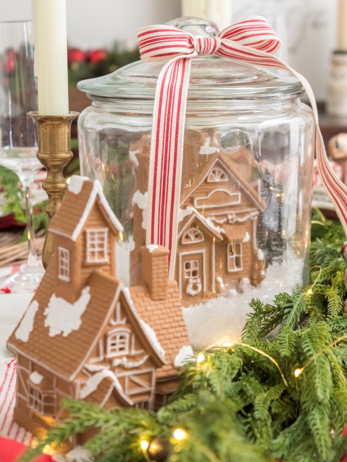 How To Make A Gingerbread Snow Glovbe Centerpiece - Midwest Life and Style Blog