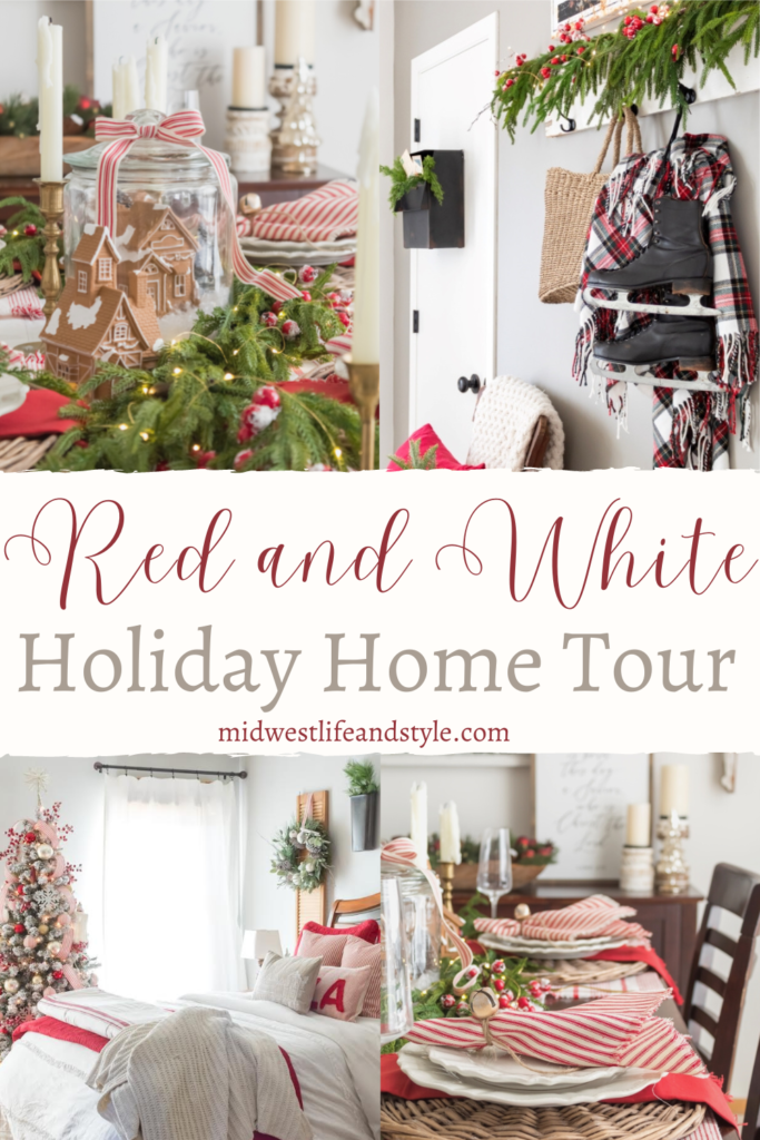 Charming Old World Red And White Holiday House Tour - Midwest Life and Style Blog