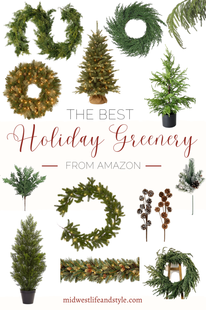 The Best Holiday Greenery From Amazon - Midwest Life and Style Blog