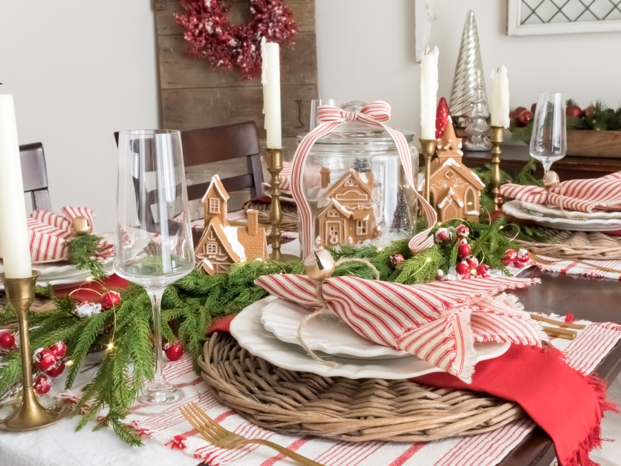 Whimsical Gingerbread Holiday Tablescape 