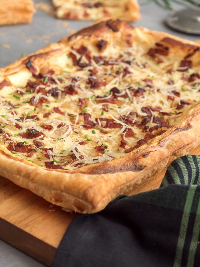 Bacon Onion and Cheese Tart from Midwest Life and Style