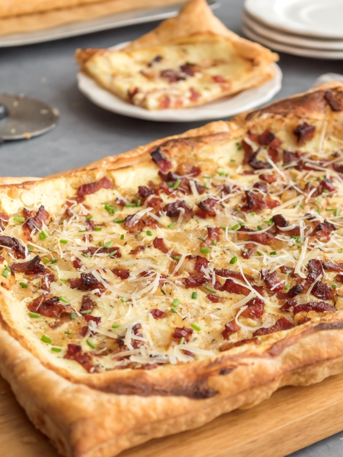 Bacon Onion And Cheese Tart - Midwest Life and Style Blog