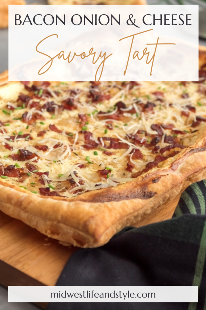 Bacon Onion And Cheese Tart - Midwest Life and Style Blog