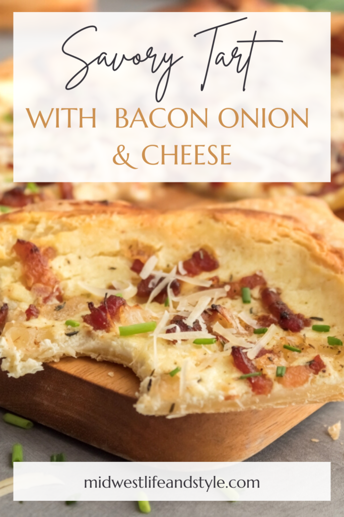 Bacon Onion And Cheese Tart - Midwest Life and Style Blog