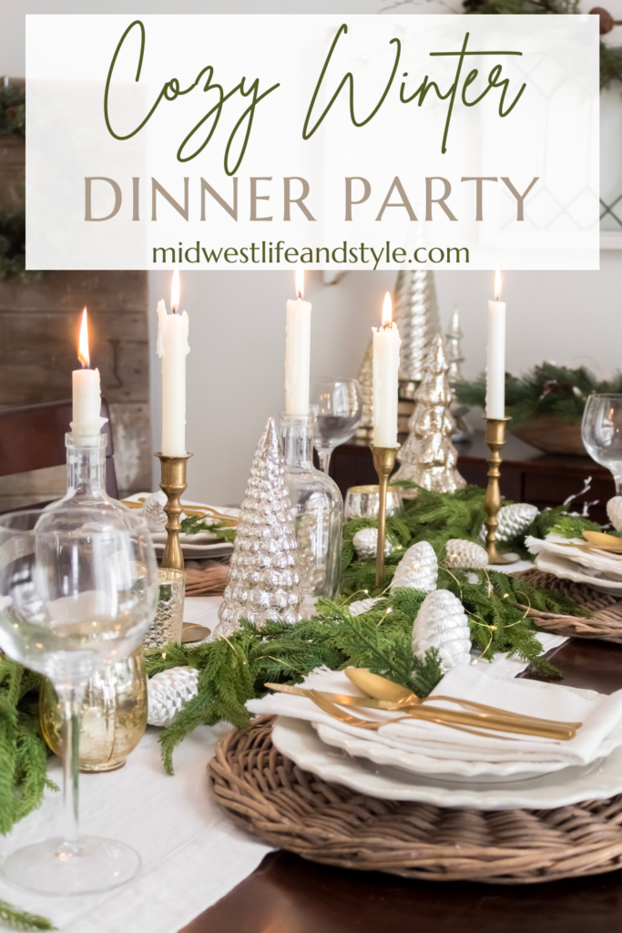 How To Set A Table For A Cozy Winter Dinner  Party - Midwest Life and Style Blog