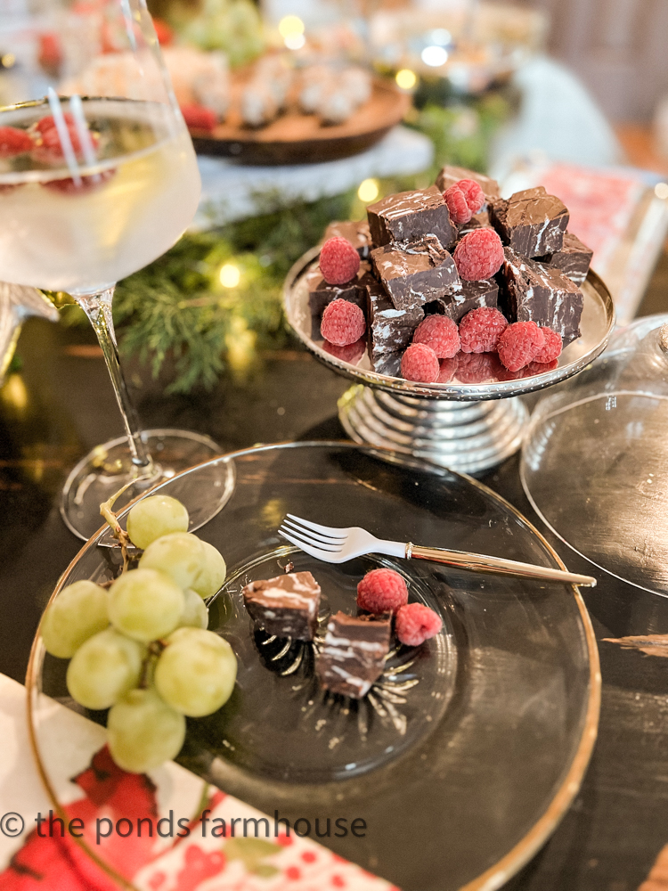 Dark Chocolate Raspberry Fudge - 6 Simple Recipes To Make For A Winter Dinner Party - Midwest Life and Style Blog