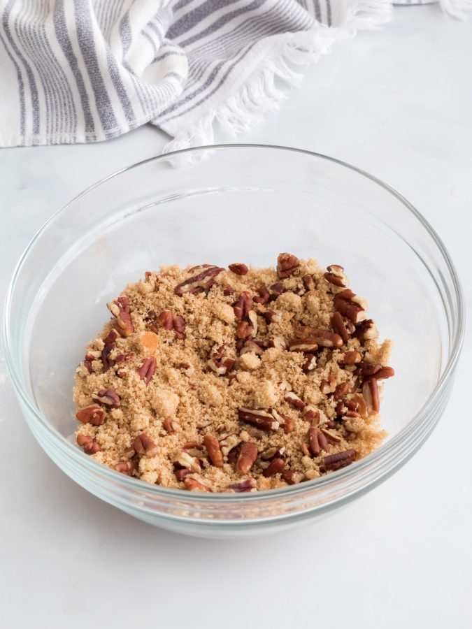 Struesel Filling for Blueberry Sour Cream Coffee Cake - Midwest Life and Style Blog