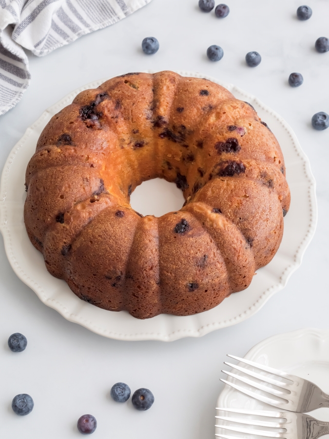 Blueberry Sour Cream Coffee Cake - Midwest Life and Style Blog