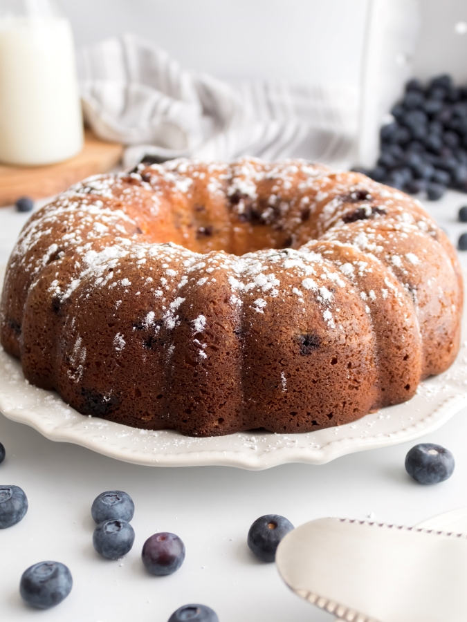 Blueberry and Sour Cream Coffee Cake