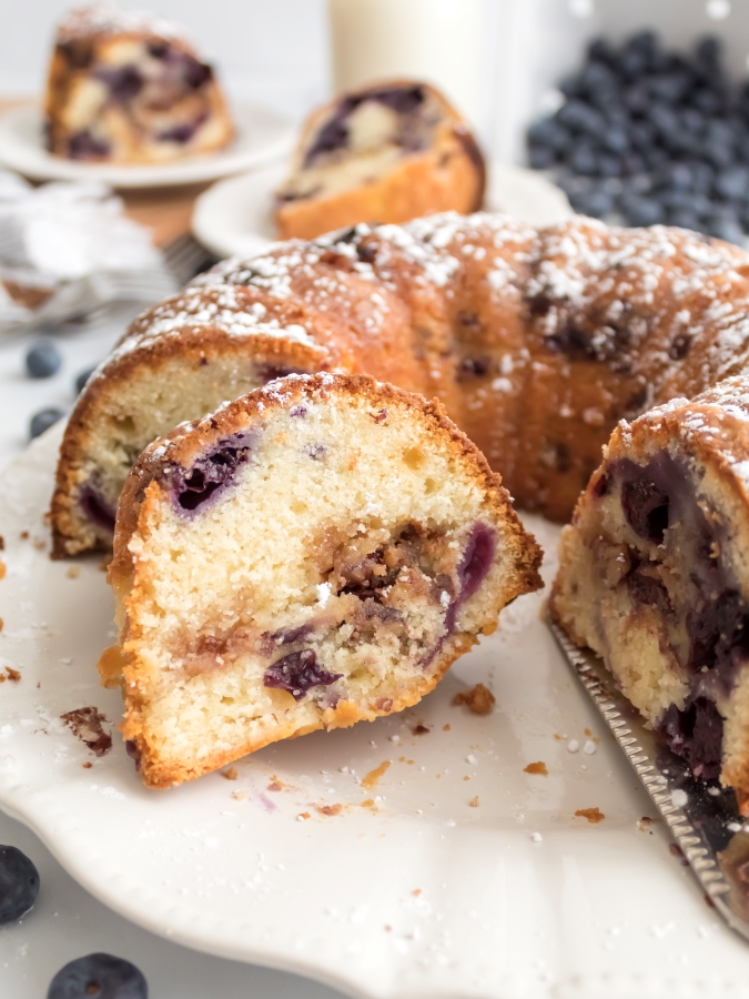 Blueberry Sour Cream Coffee Cake - Midwest Life and Style Blog