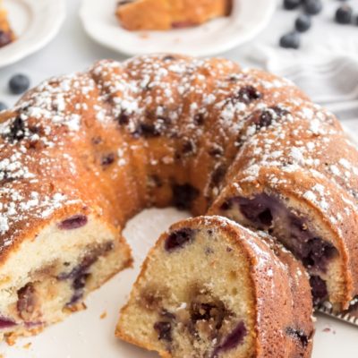 Blueberry Sour Cream Coffee Cake