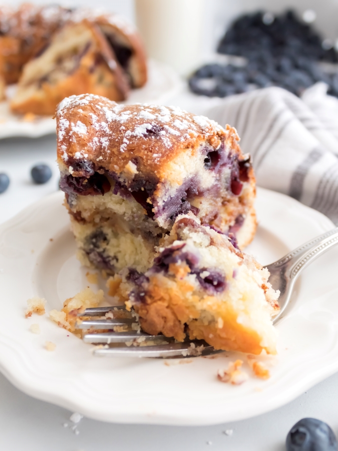 Blueberry Sour Cream Coffee Cake - Midwest Life and Style Blog