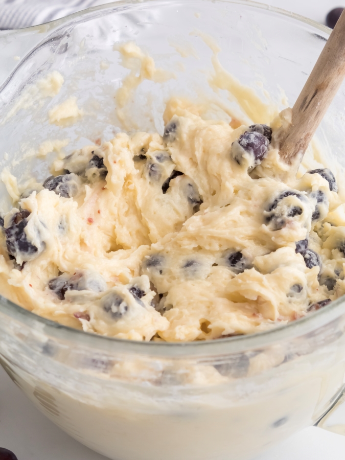 Coffee Cake Batter with Blueberries - Midwest Life and Style Blog