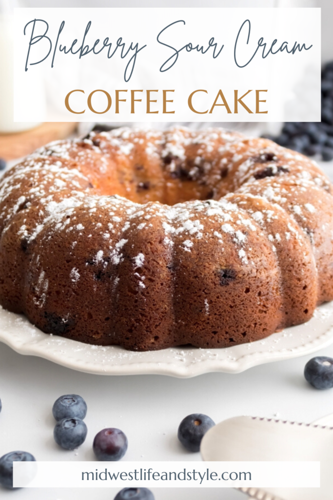 Blueberry Sour Cream Coffee Cake - Midwest Life and Style Blog