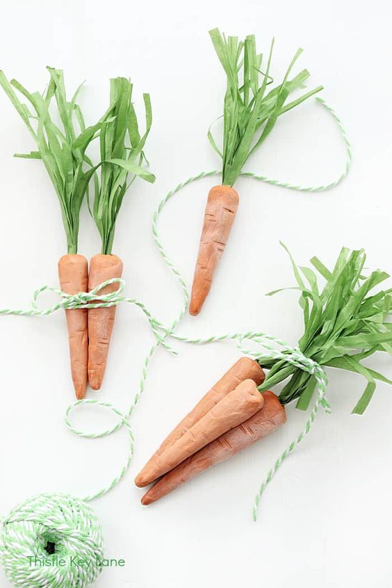 DIY Air Dry Clay Carrots from Thistle Key Lane - Week in Rewind with Midwest Life and Style Blog