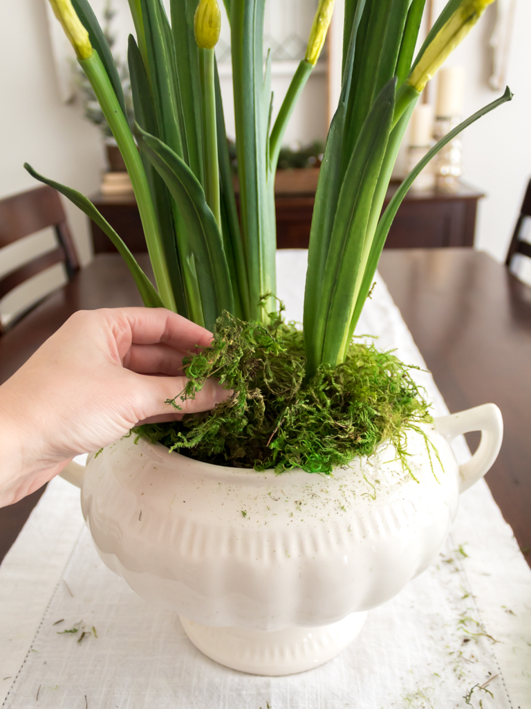 Make a Simple Winter Centerpiece with Paperwhites - Midwest Life and Style Blog