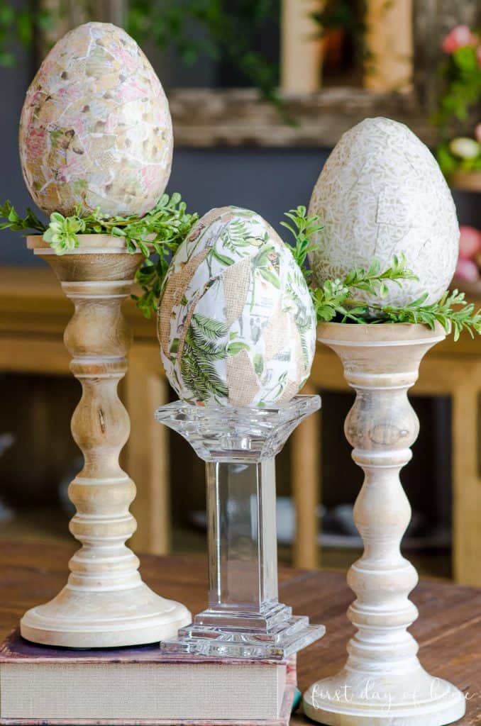 DIY Decoupage Easer Eggs from First Day of Home - Week in Rewind with Midwest Life and Style