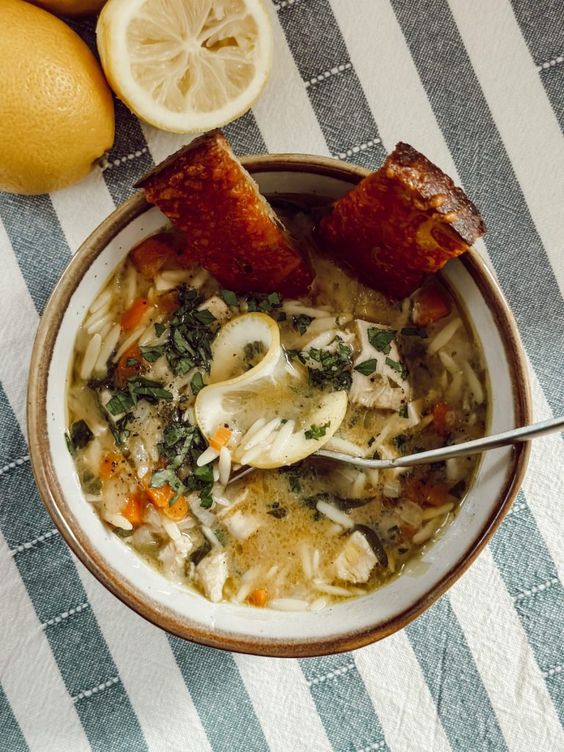 Greek Lemon Orzo Soup from Eleanor Rose Home - Week in Rewind with Midwest Life and Style