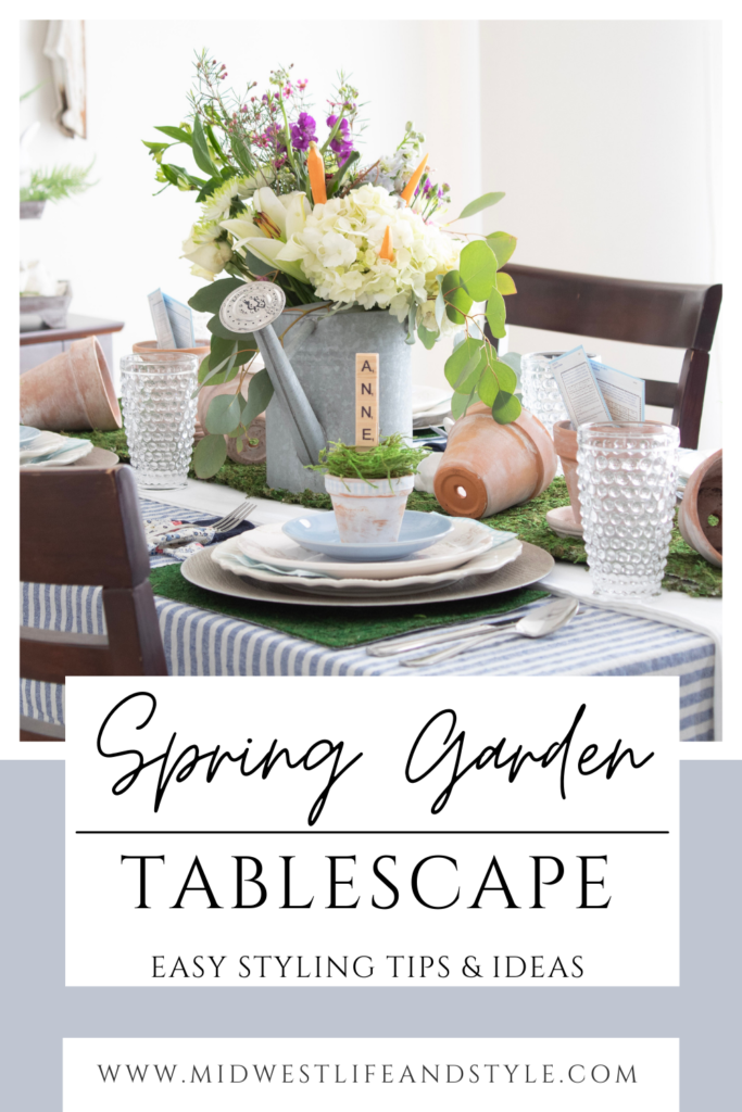 How To Style A Cheery Garden Tablescape For Spring - Midwest Life and Style Blog