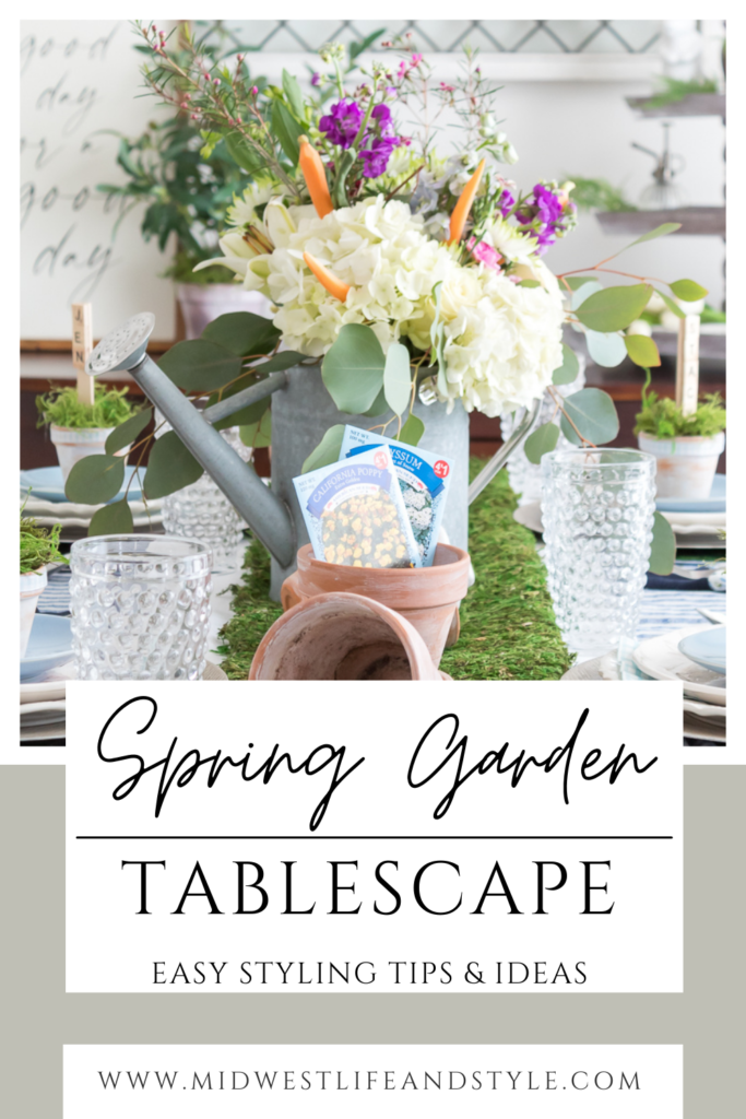 How To Style A Cheery Garden Tablescape For Spring - Midwest Life and Style Blog