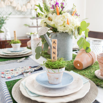 How To Style A Cheery Garden Tablescape For Spring