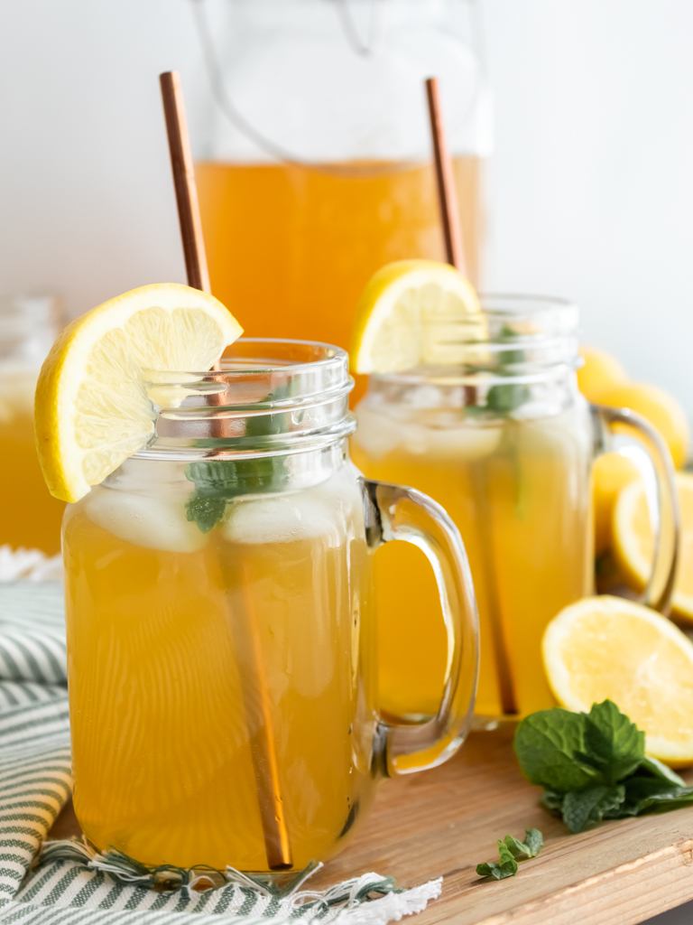 How To Make Simple Lemonade Iced Tea - Midwest Life and Style Blog