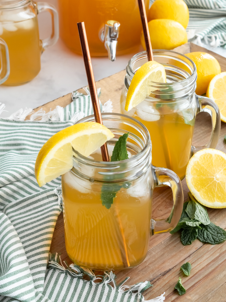 How To Make Simple Lemonade Iced Tea - Midwest Life and Style Blog