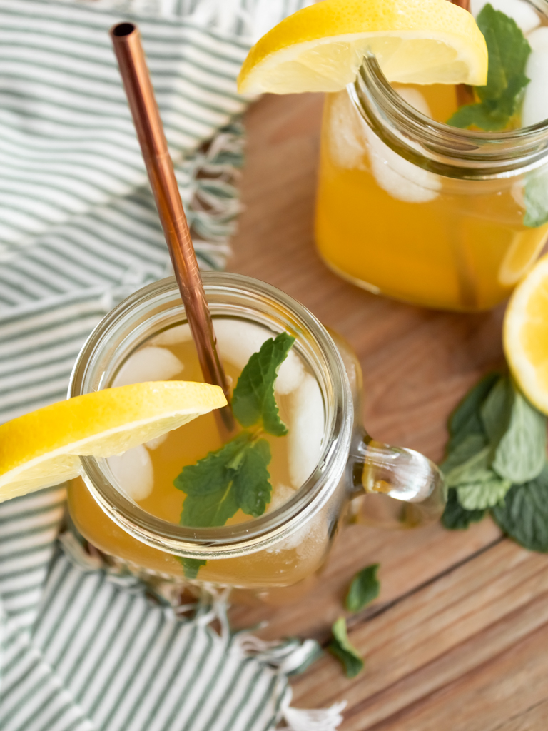 How To Make Simple Lemonade Iced Tea - Midwest Life and Style Blog