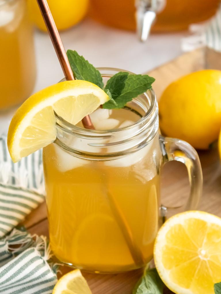 How To Make Simple Lemonade Iced Tea - Midwest Life and Style Blog