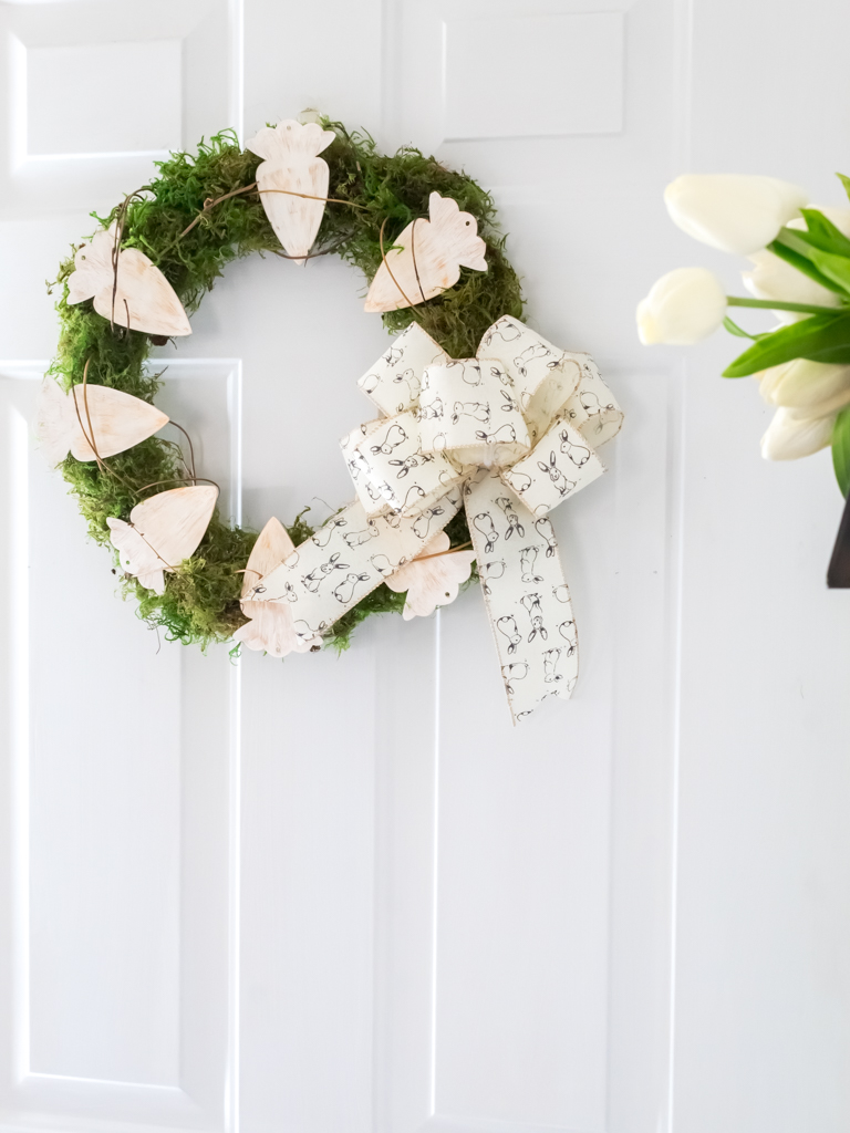 Simple And Rustic Easter Wreath With Carrots - Midwest Life and Style Blog