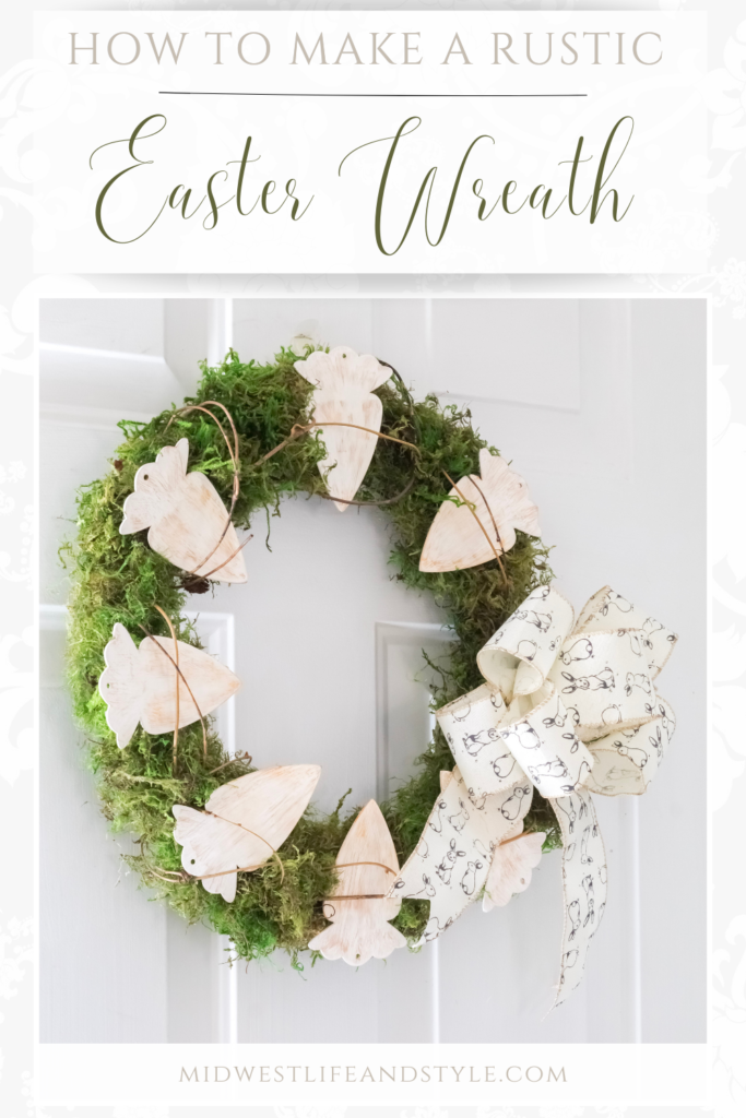 Simple And Rustic Easter Wreath With Carrots - Midwest Life and Style Blog