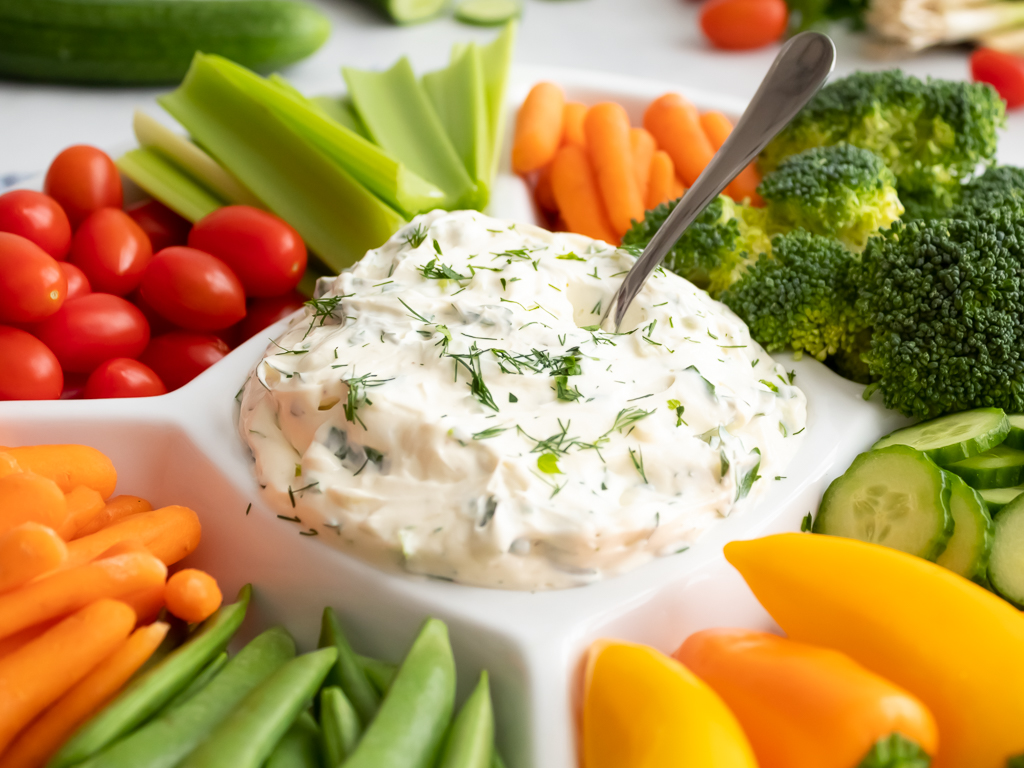 The Best Creamy Spring Herb Dip - Midwest Life and Style Blog