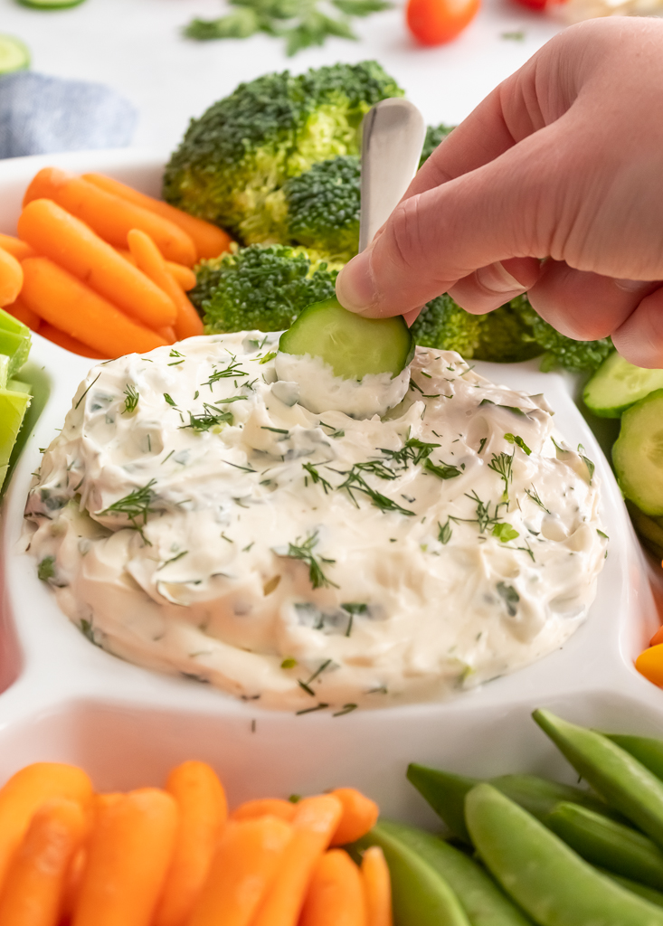 The Best Creamy Spring Herb Dip - Midwest Life and Style Blog