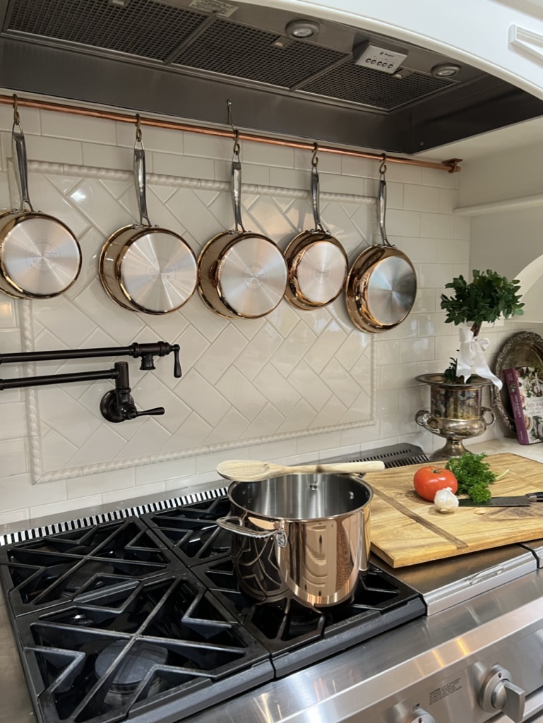 DIY Copper Pot Rack from Peacock Ridge Farm - 15 Affordable Ideas To Decorate And Update Your Kitchen