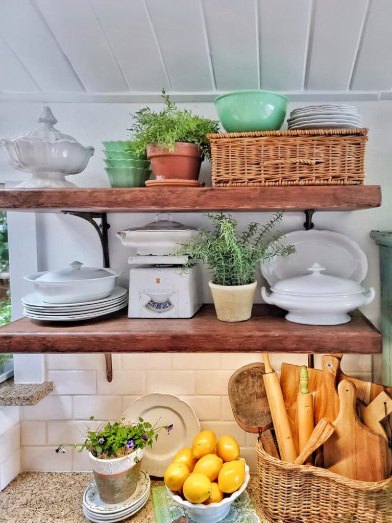 How To Add Cottage Style To Your Kitchen from Shiplap and Shells - 15 Affordable Ideas To Decorate And Update Your Kitchen