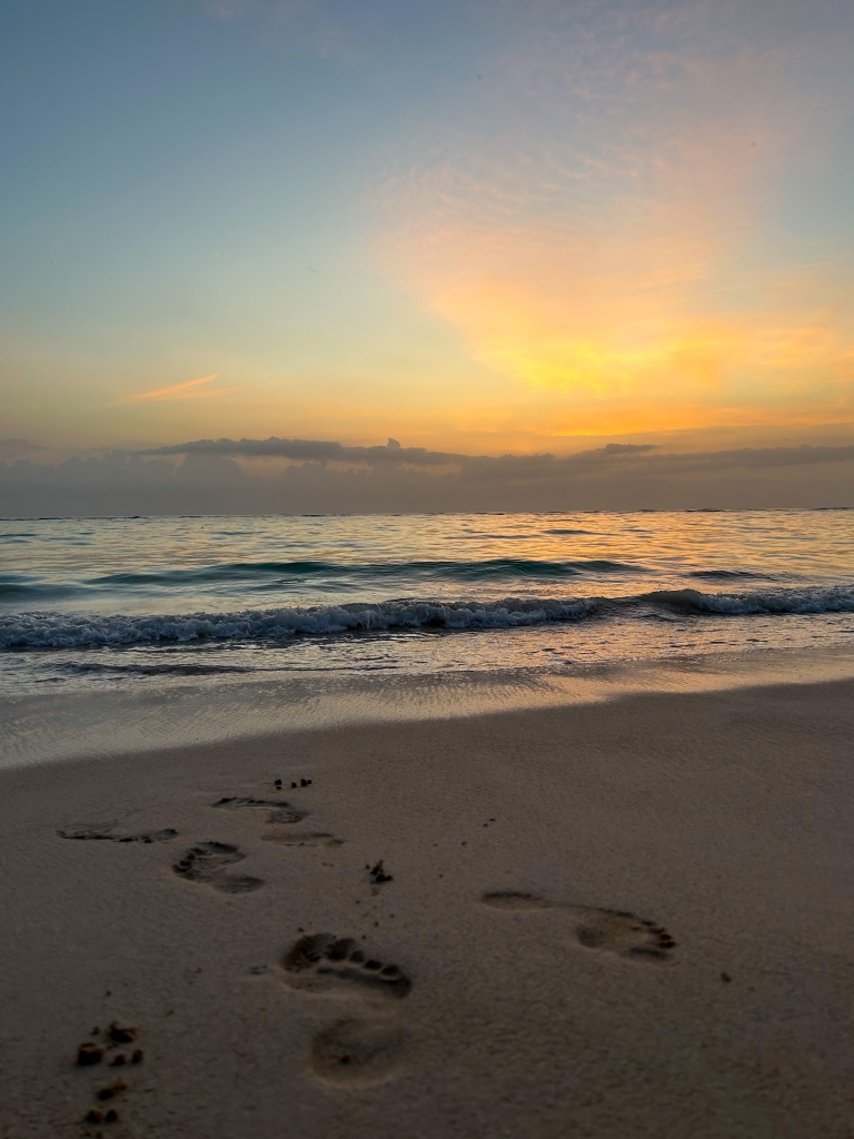 Footprints in the Sand On The Beach in Punta Cana - Week in Rewind with Midwest Life and Style Volume 57