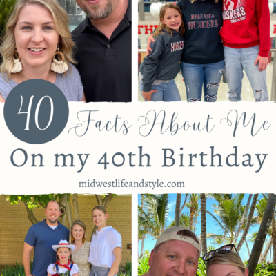 40 Fun Facts About Me To Celebrate Turning 40