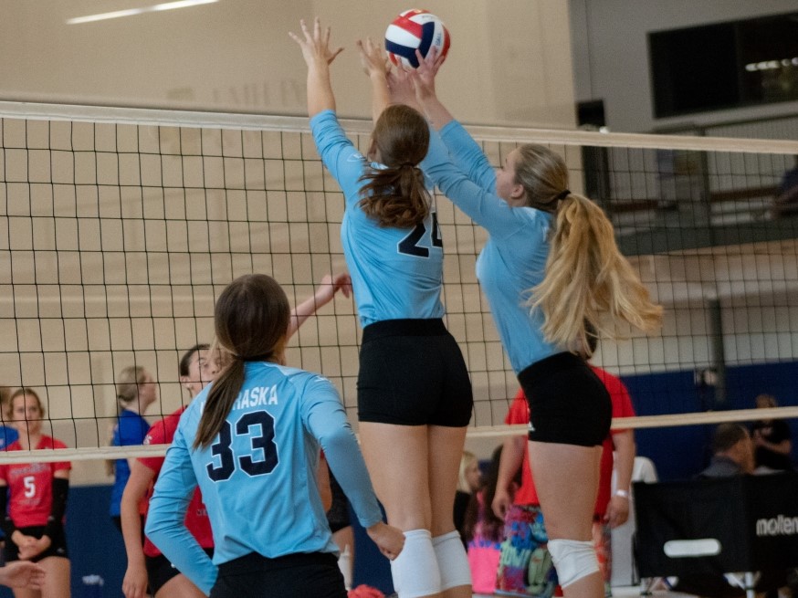 Block at the Net in Volleyball Game - Midwest Life and Style Blog