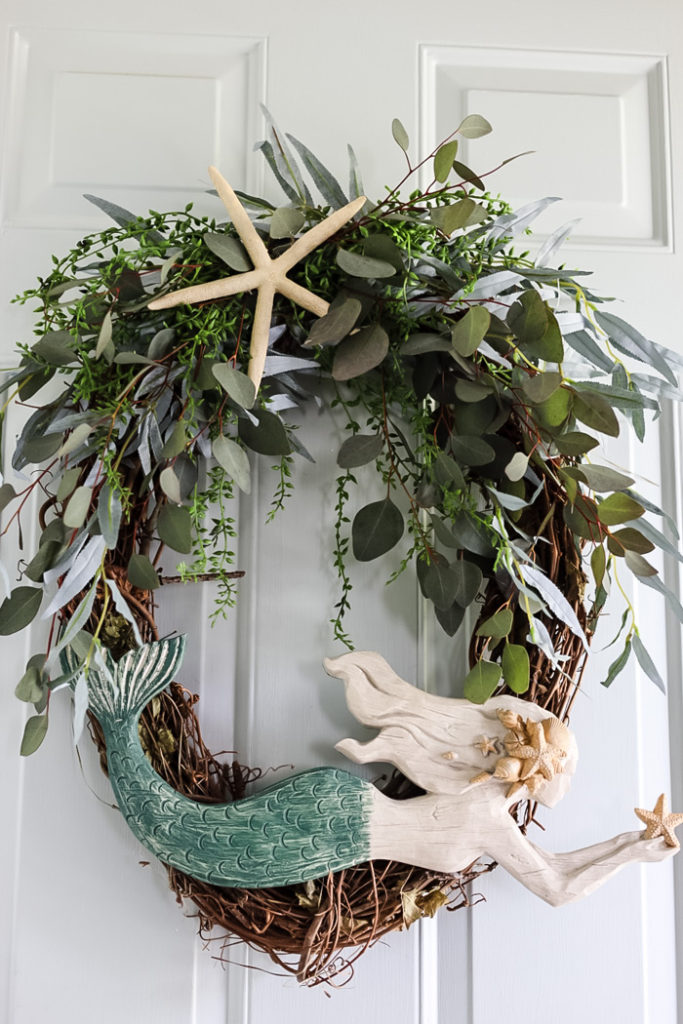 Summer Mermaid Beach Wreath - 15 Creative Summer DIY Projects To Try Now - Midwest Life and Style Blog