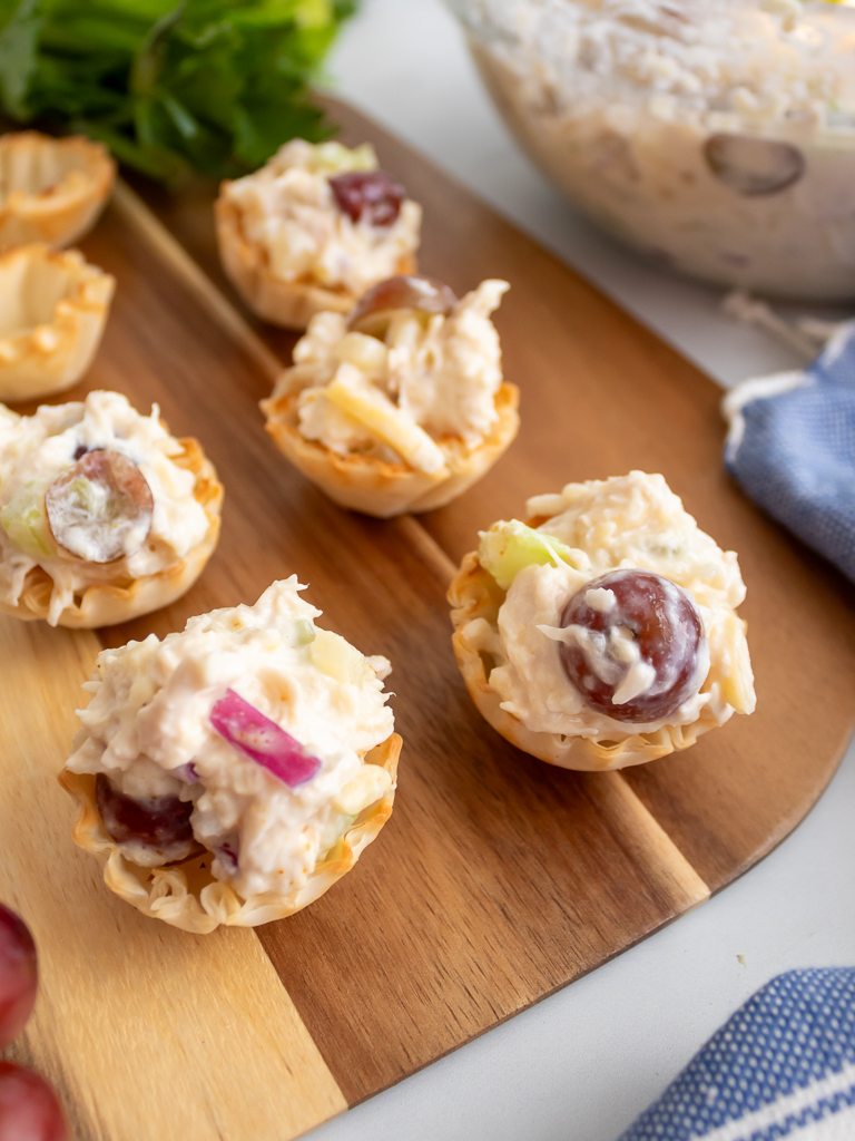 Quick And Easy Pineapple Chicken Salad In Phyllo Cups - Midwest Life and Style Blog