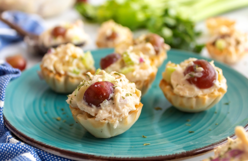 Quick And Easy Pineapple Chicken Salad In Phyllo Cups - Midwest Life and Style Blog